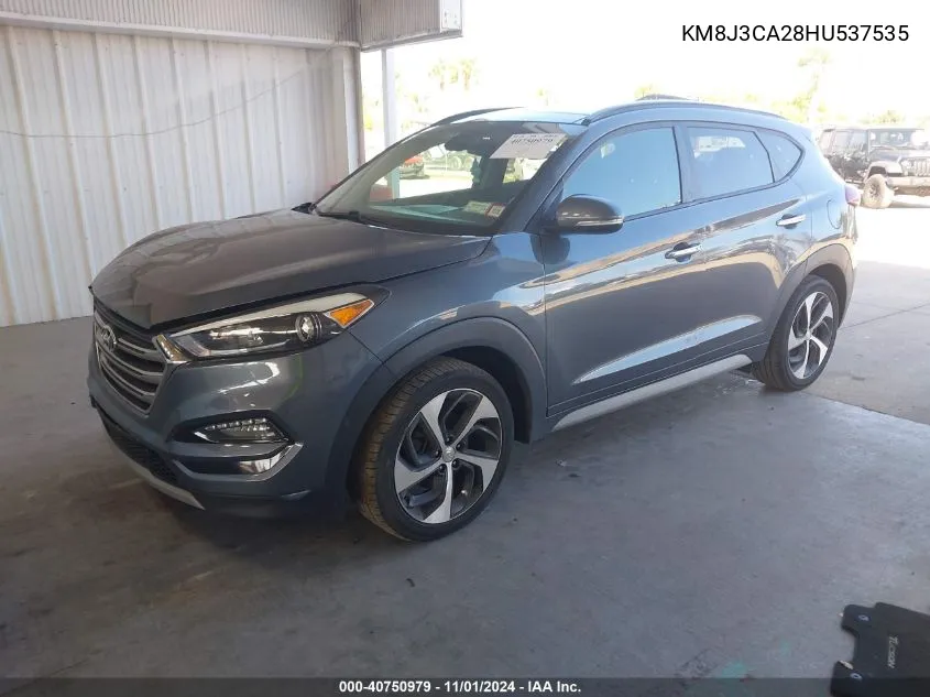 2017 Hyundai Tucson Limited VIN: KM8J3CA28HU537535 Lot: 40750979