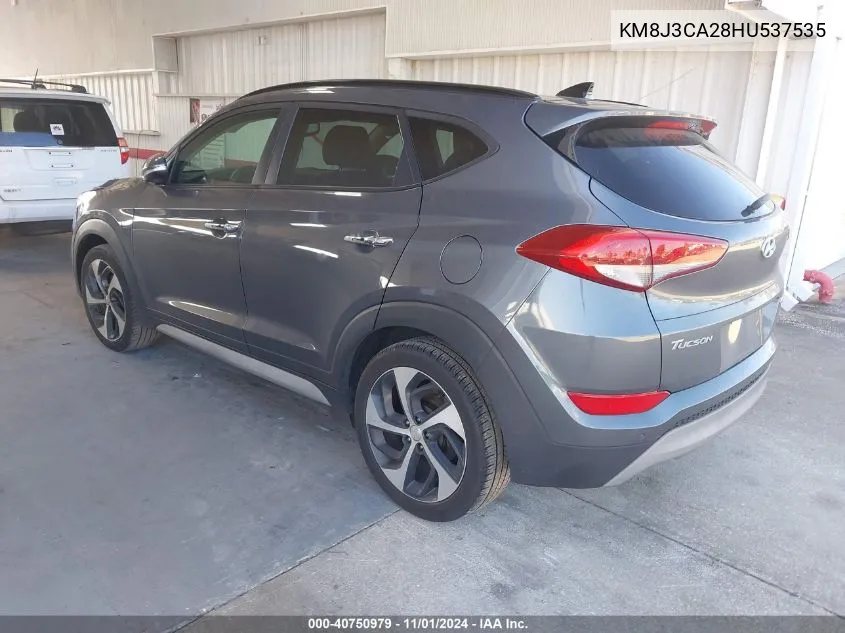 2017 Hyundai Tucson Limited VIN: KM8J3CA28HU537535 Lot: 40750979