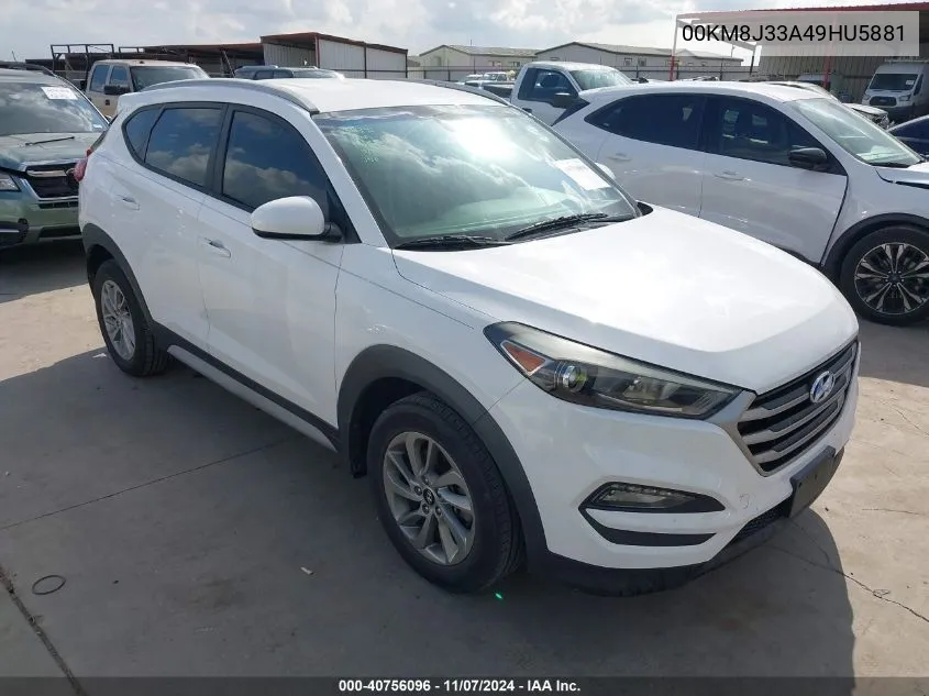 2017 Hyundai Tucson Se VIN: 00KM8J33A49HU5881 Lot: 40756096