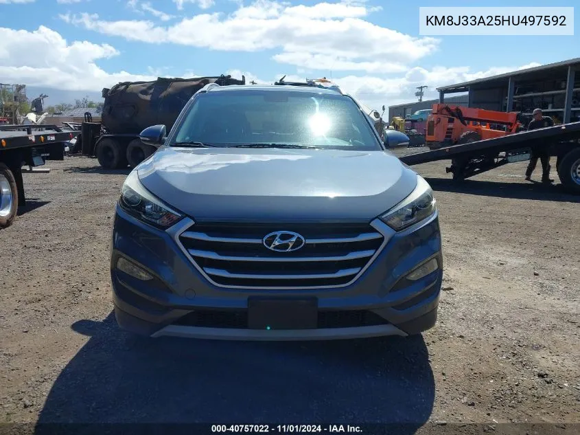 2017 Hyundai Tucson Sport VIN: KM8J33A25HU497592 Lot: 40757022