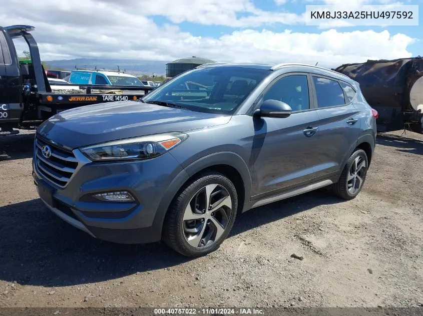 2017 Hyundai Tucson Sport VIN: KM8J33A25HU497592 Lot: 40757022