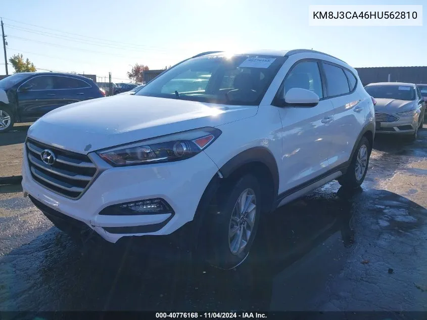 2017 Hyundai Tucson Se VIN: KM8J3CA46HU562810 Lot: 40776168