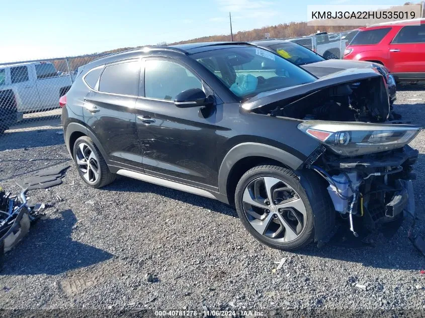 2017 Hyundai Tucson Limited VIN: KM8J3CA22HU535019 Lot: 40781278