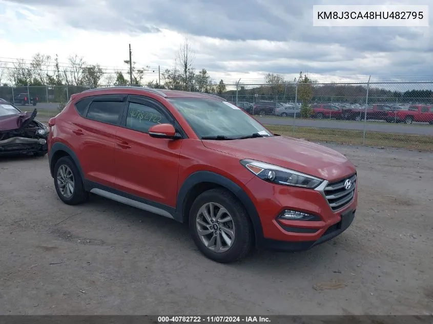 2017 Hyundai Tucson Se Plus VIN: KM8J3CA48HU482795 Lot: 40782722