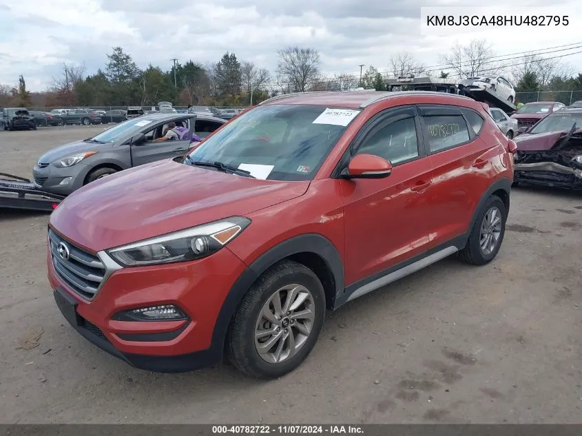 2017 Hyundai Tucson Se Plus VIN: KM8J3CA48HU482795 Lot: 40782722