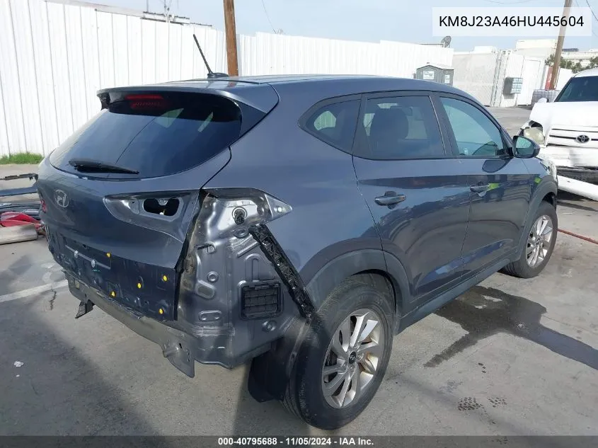 2017 Hyundai Tucson Se VIN: KM8J23A46HU445604 Lot: 40795688