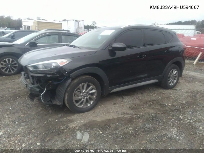 2017 Hyundai Tucson Se VIN: KM8J33A49HU594067 Lot: 40797707