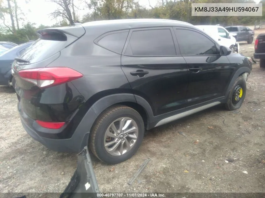 2017 Hyundai Tucson Se VIN: KM8J33A49HU594067 Lot: 40797707