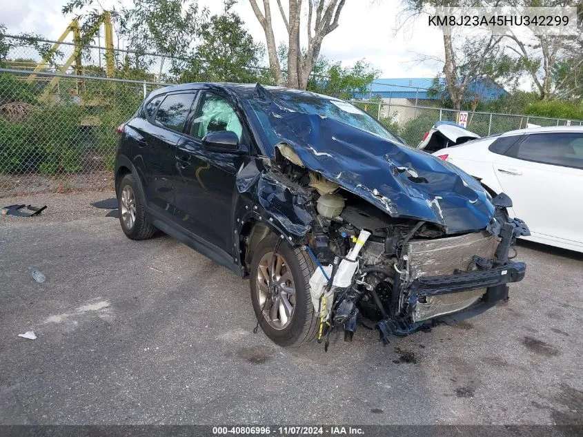 2017 Hyundai Tucson Se VIN: KM8J23A45HU342299 Lot: 40806996