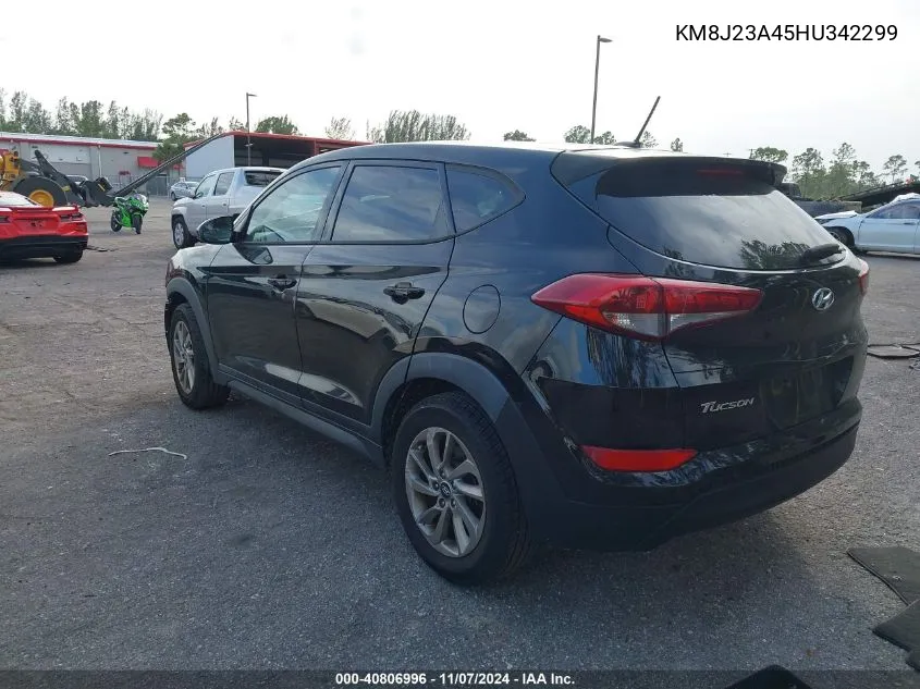 2017 Hyundai Tucson Se VIN: KM8J23A45HU342299 Lot: 40806996