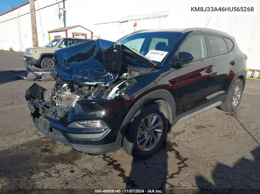 2017 Hyundai Tucson Se VIN: KM8J33A46HU565268 Lot: 40809140