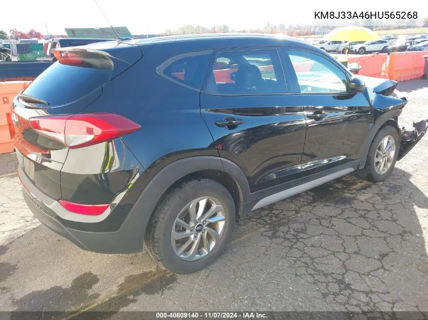 2017 Hyundai Tucson Se VIN: KM8J33A46HU565268 Lot: 40809140