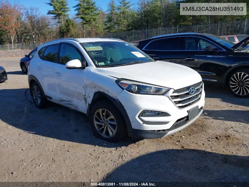 2017 Hyundai Tucson Eco VIN: KM8J3CA28HU351493 Lot: 40813081