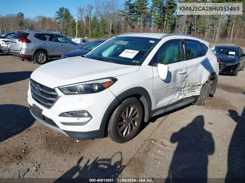 2017 Hyundai Tucson Eco VIN: KM8J3CA28HU351493 Lot: 40813081