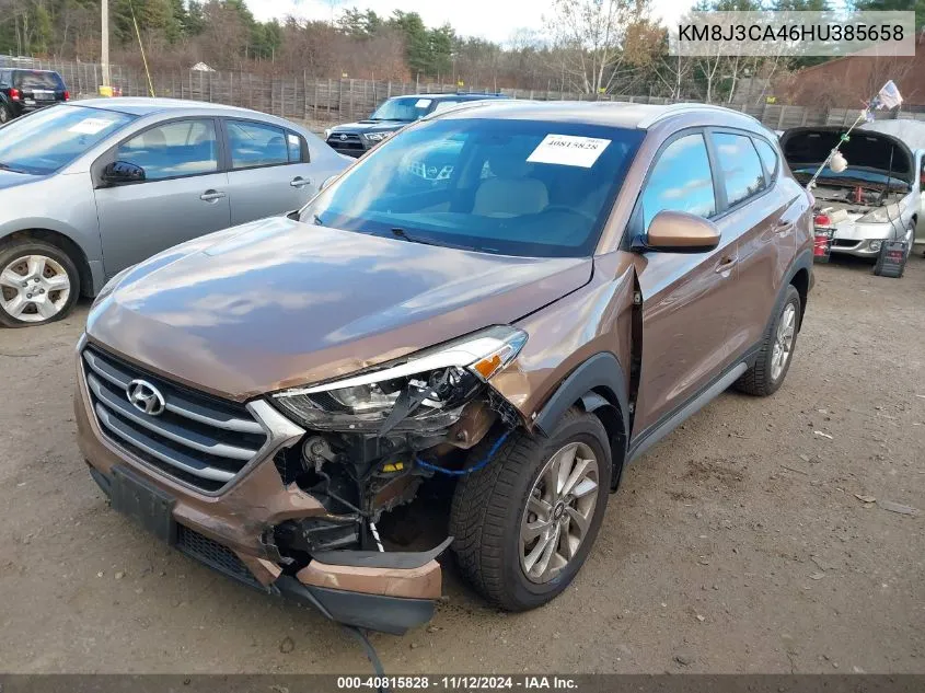 2017 Hyundai Tucson Se VIN: KM8J3CA46HU385658 Lot: 40815828