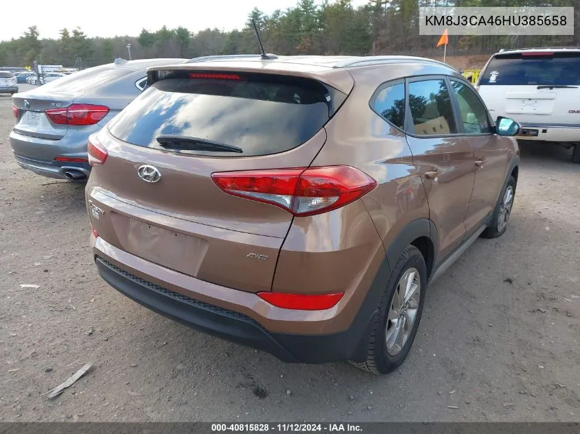 2017 Hyundai Tucson Se VIN: KM8J3CA46HU385658 Lot: 40815828