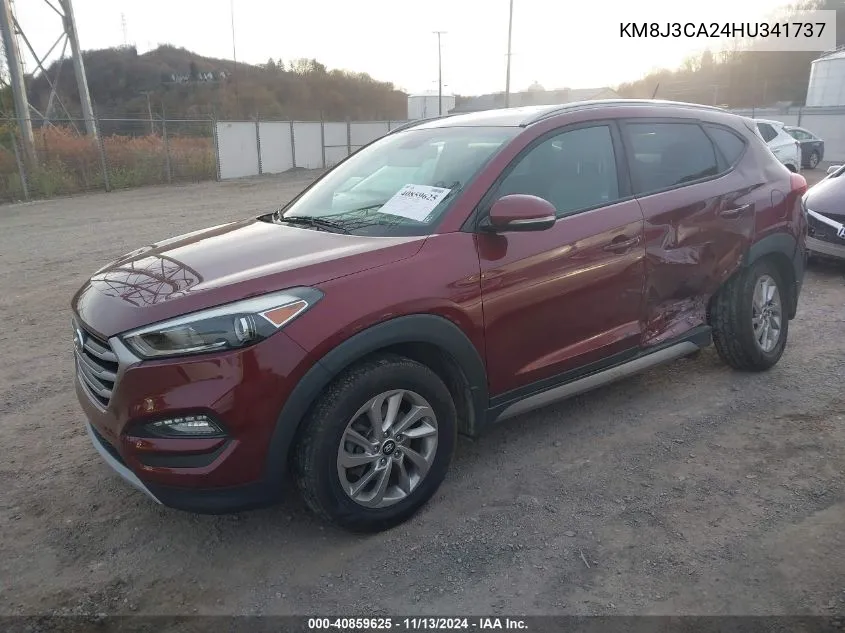 2017 Hyundai Tucson Eco VIN: KM8J3CA24HU341737 Lot: 40859625