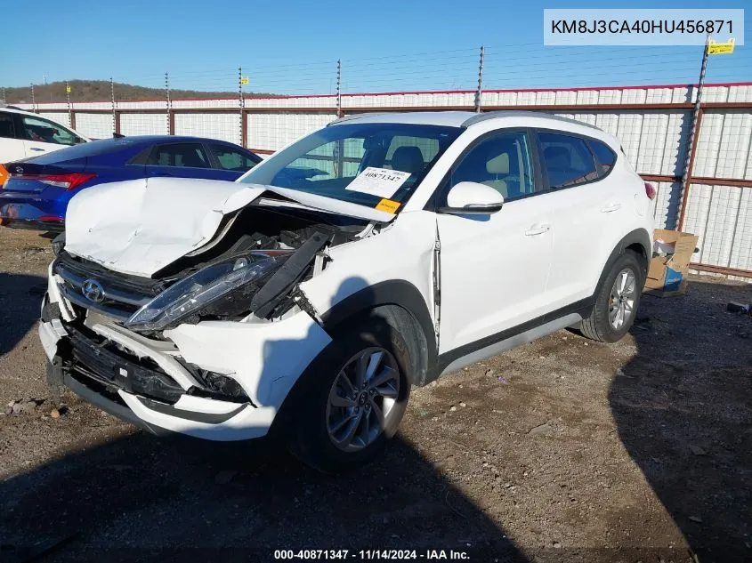 2017 Hyundai Tucson Se Plus VIN: KM8J3CA40HU456871 Lot: 40871347