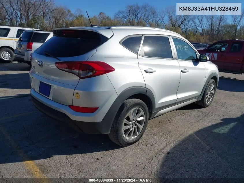 2017 Hyundai Tucson Se VIN: KM8J33A41HU328459 Lot: 40894939