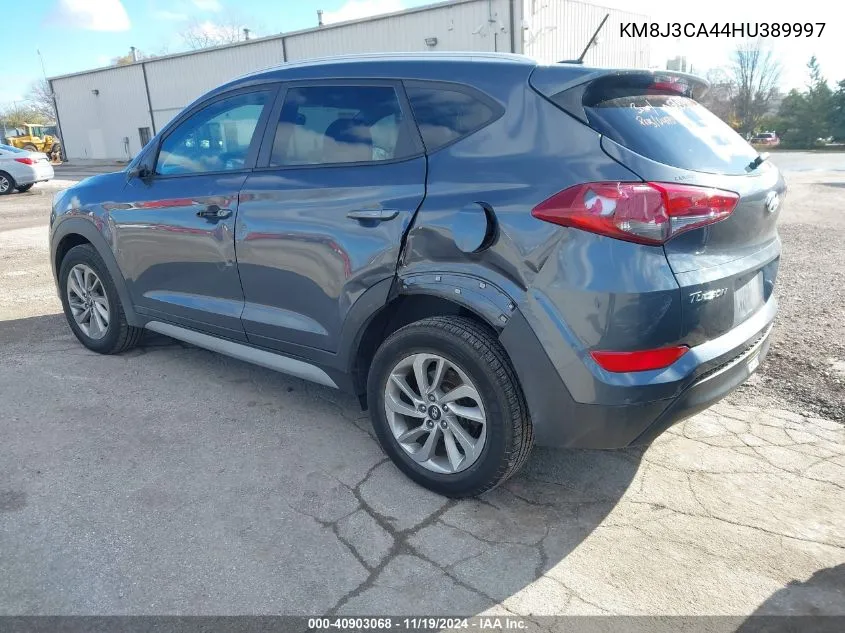 2017 Hyundai Tucson Se VIN: KM8J3CA44HU389997 Lot: 40903068