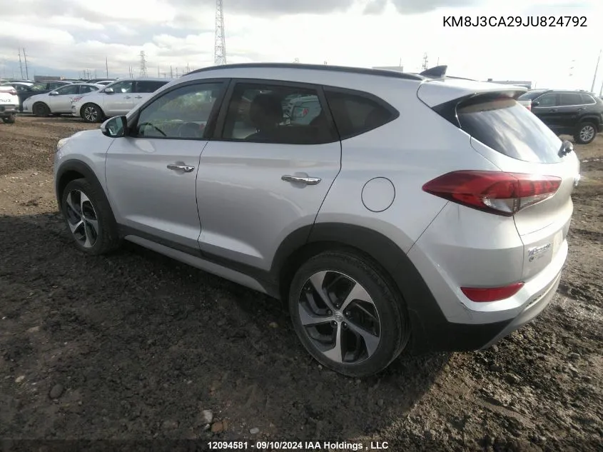 2018 Hyundai Tucson Limited/Sport And Eco/Se VIN: KM8J3CA29JU824792 Lot: 12094581