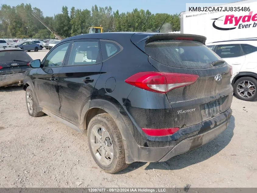 2018 Hyundai Tucson Base 2.0L VIN: KM8J2CA47JU835486 Lot: 12097077