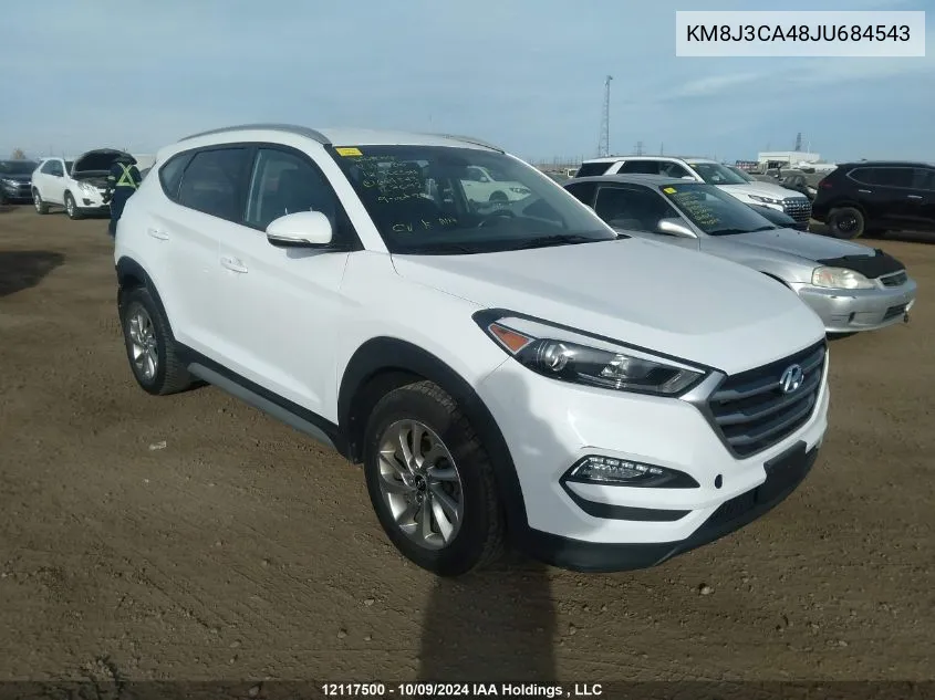 2018 Hyundai Tucson Limited/Sport And Eco/Se VIN: KM8J3CA48JU684543 Lot: 12117500