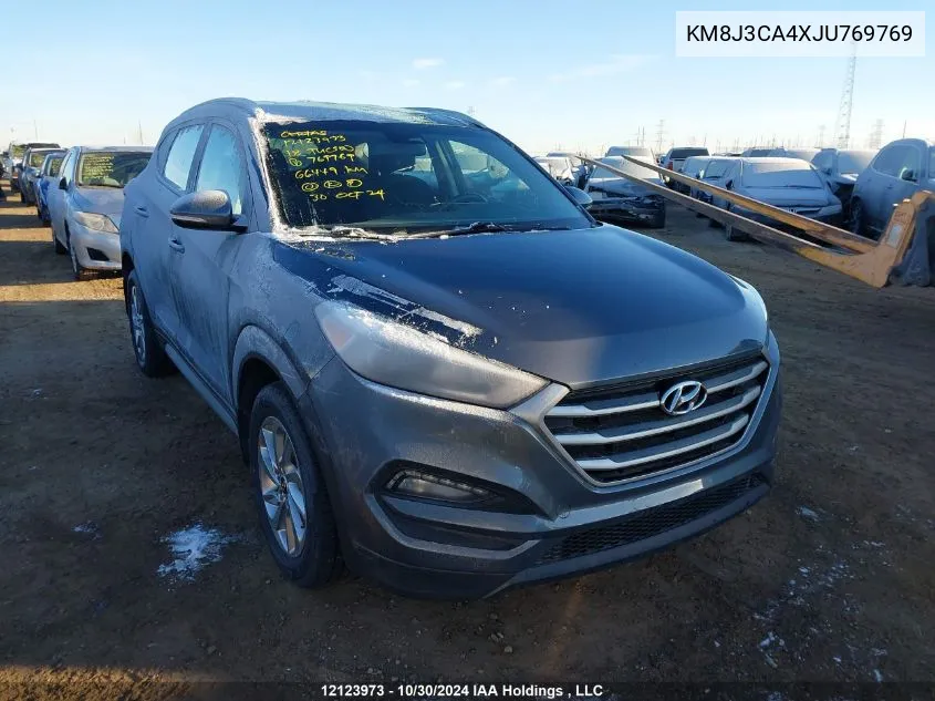 2018 Hyundai Tucson Limited/Sport And Eco/Se VIN: KM8J3CA4XJU769769 Lot: 12123973