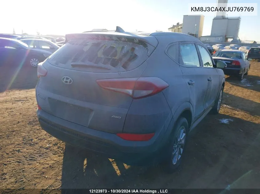 2018 Hyundai Tucson Limited/Sport And Eco/Se VIN: KM8J3CA4XJU769769 Lot: 12123973