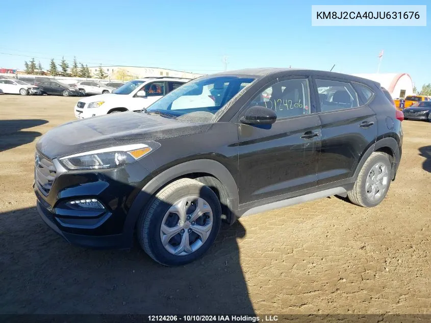 2018 Hyundai Tucson Base 2.0L VIN: KM8J2CA40JU631676 Lot: 12124206