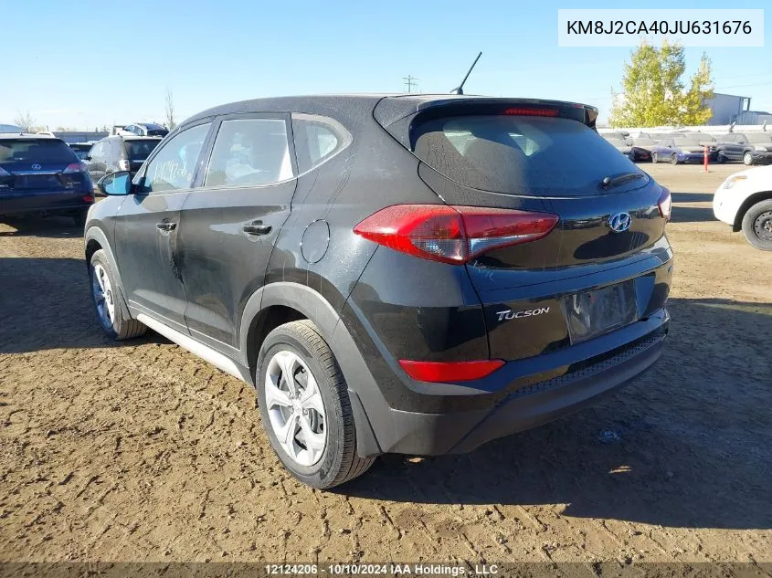 2018 Hyundai Tucson Base 2.0L VIN: KM8J2CA40JU631676 Lot: 12124206