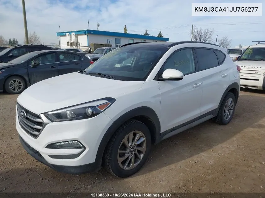 2018 Hyundai Tucson Limited/Sport And Eco/Se VIN: KM8J3CA41JU756277 Lot: 12138339