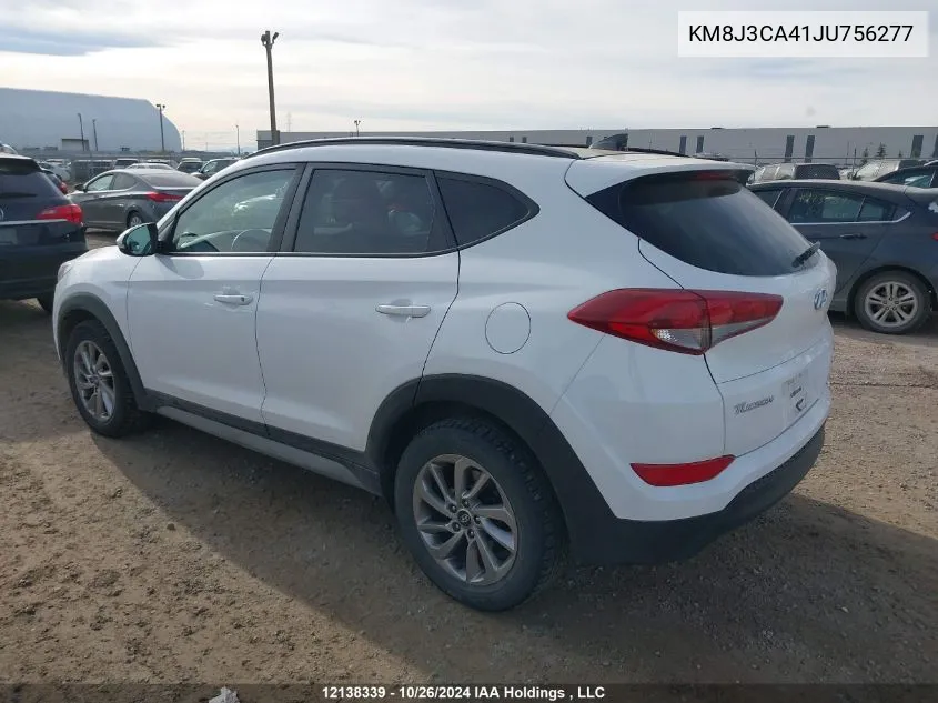 2018 Hyundai Tucson Limited/Sport And Eco/Se VIN: KM8J3CA41JU756277 Lot: 12138339