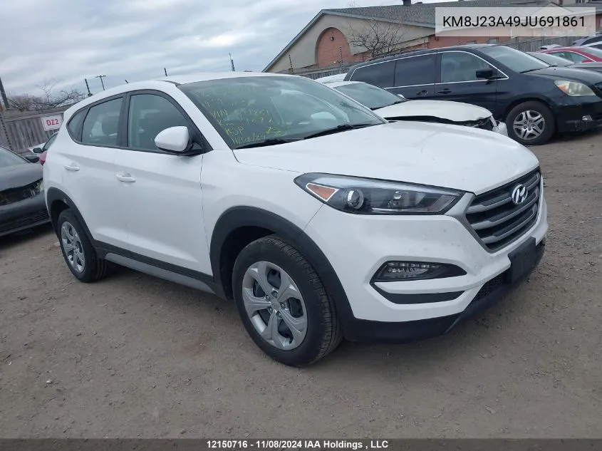 2018 Hyundai Tucson Se VIN: KM8J23A49JU691861 Lot: 12150716