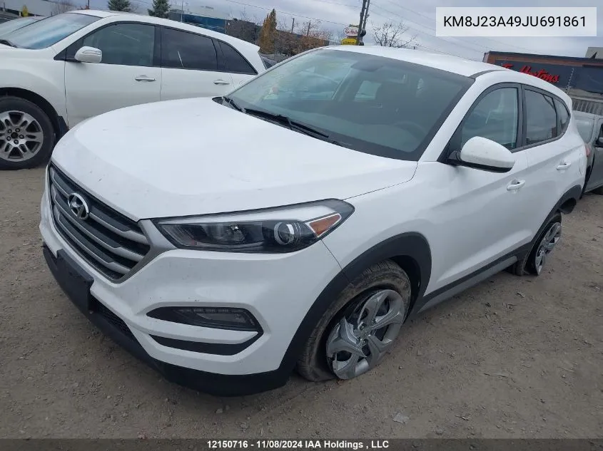 2018 Hyundai Tucson Se VIN: KM8J23A49JU691861 Lot: 12150716