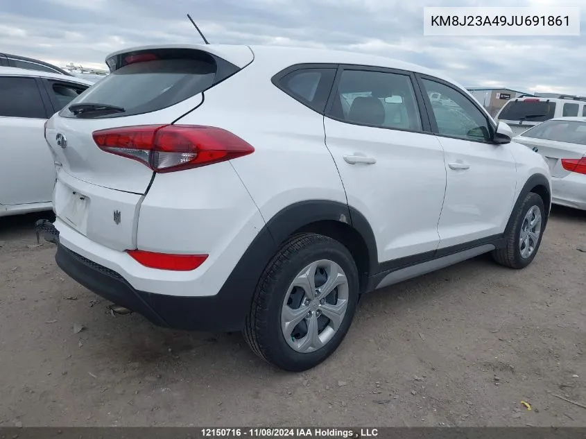 2018 Hyundai Tucson Se VIN: KM8J23A49JU691861 Lot: 12150716