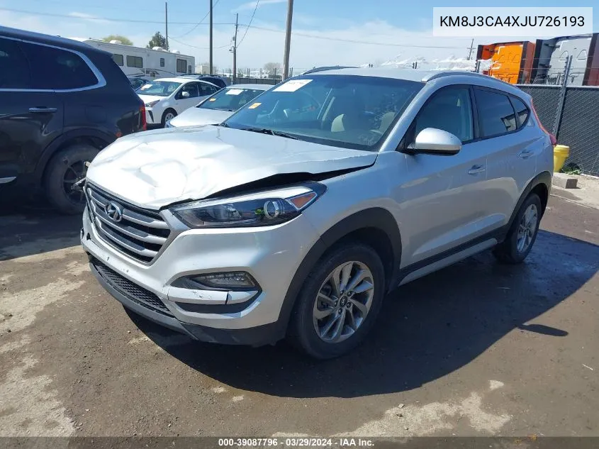 2018 Hyundai Tucson Sel VIN: KM8J3CA4XJU726193 Lot: 39087796