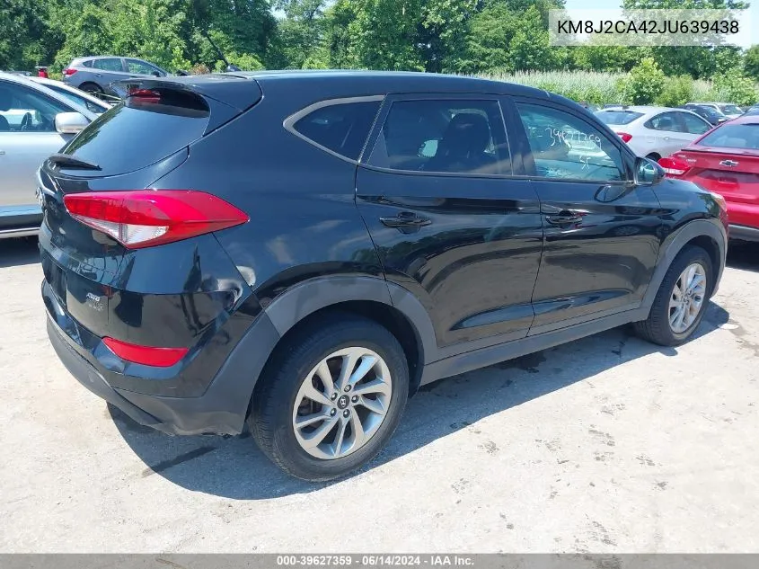 2018 Hyundai Tucson Se VIN: KM8J2CA42JU639438 Lot: 39627359