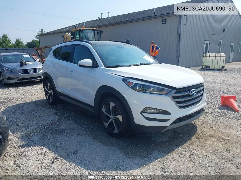 2018 Hyundai Tucson Value VIN: KM8J3CA20JU690190 Lot: 39703508