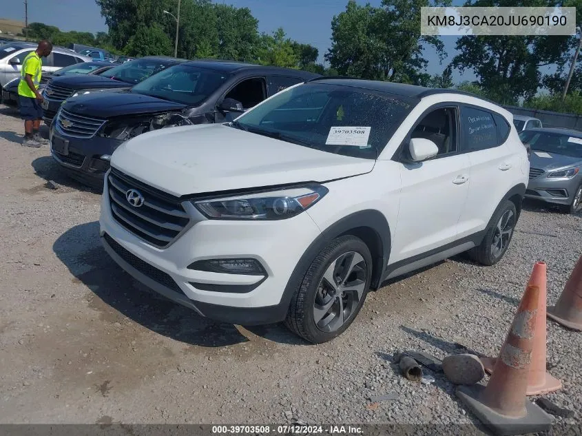 2018 Hyundai Tucson Value VIN: KM8J3CA20JU690190 Lot: 39703508