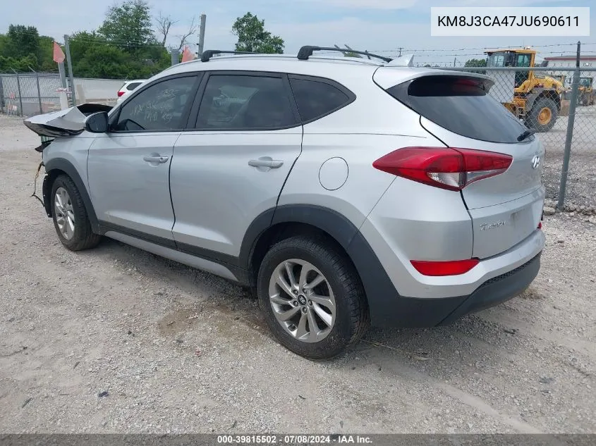 2018 Hyundai Tucson Sel VIN: KM8J3CA47JU690611 Lot: 39815502