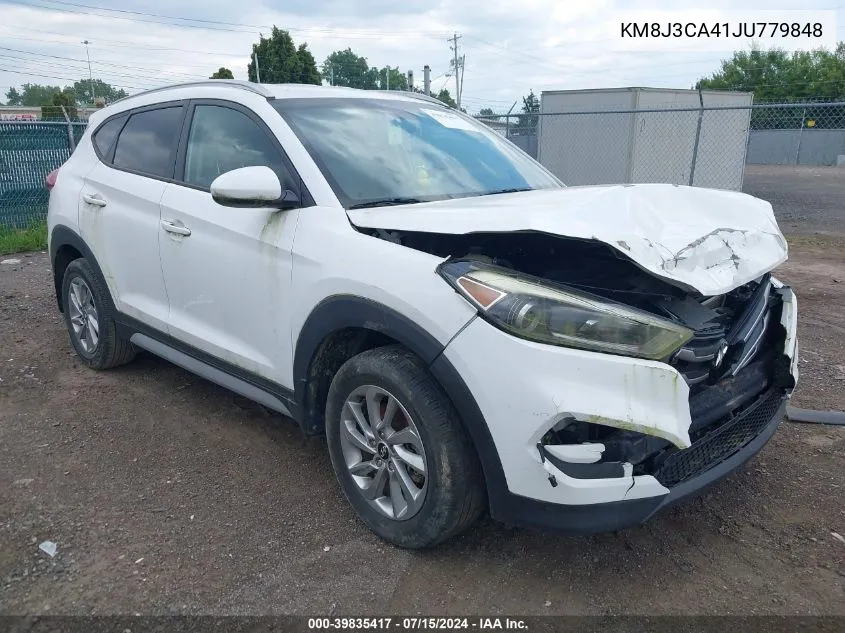 2018 Hyundai Tucson Sel VIN: KM8J3CA41JU779848 Lot: 39835417