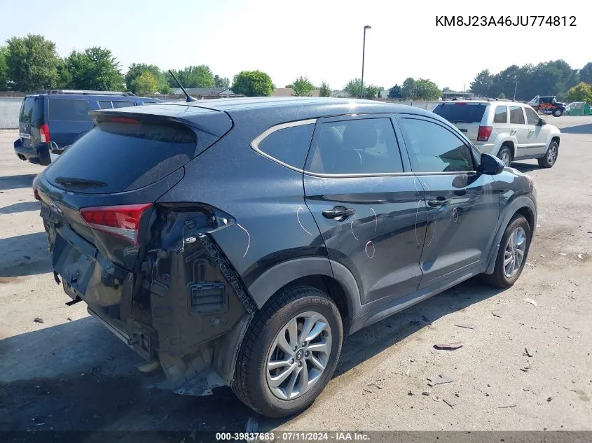 2018 Hyundai Tucson Se VIN: KM8J23A46JU774812 Lot: 39837683