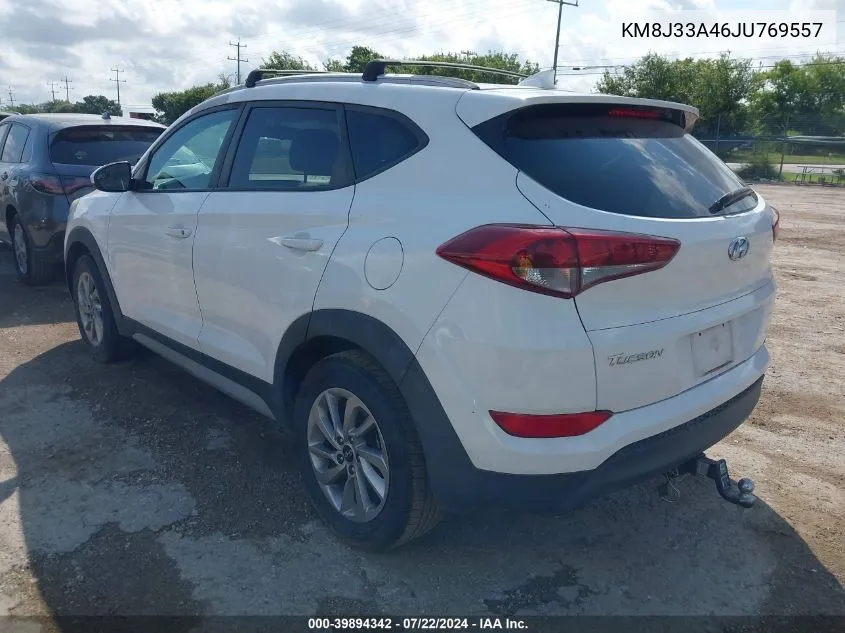 2018 Hyundai Tucson Sel VIN: KM8J33A46JU769557 Lot: 39894342