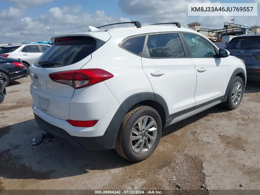 2018 Hyundai Tucson Sel VIN: KM8J33A46JU769557 Lot: 39894342