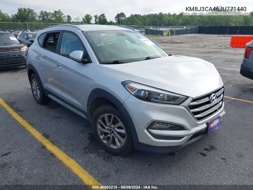 2018 Hyundai Tucson Sel VIN: KM8J3CA46JU771440 Lot: 40063215