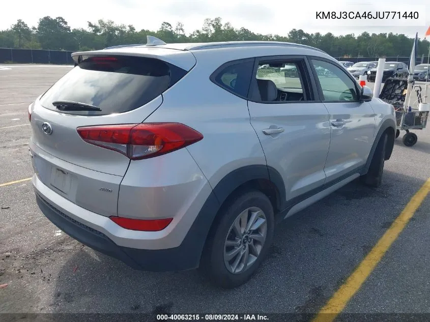 2018 Hyundai Tucson Sel VIN: KM8J3CA46JU771440 Lot: 40063215