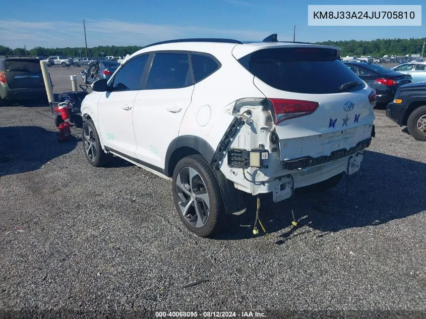 2018 Hyundai Tucson Value VIN: KM8J33A24JU705810 Lot: 40068095