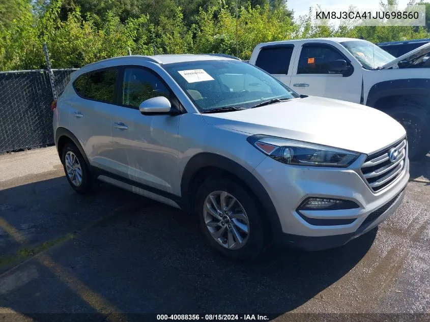 2018 Hyundai Tucson Sel VIN: KM8J3CA41JU698560 Lot: 40088356