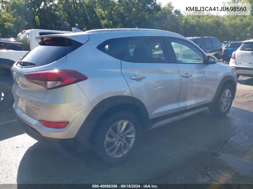 2018 Hyundai Tucson Sel VIN: KM8J3CA41JU698560 Lot: 40088356